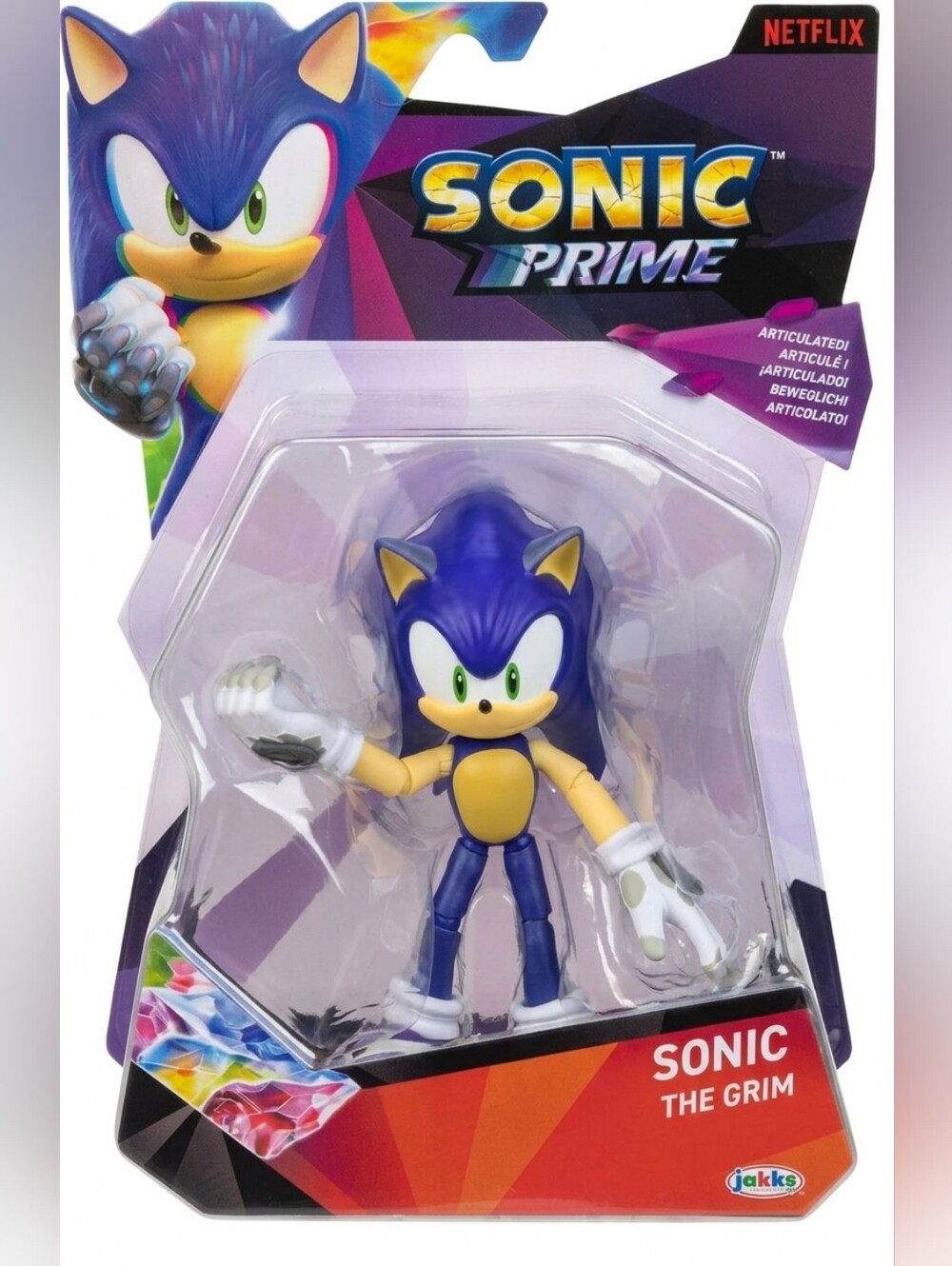 Sonic the Hedgehog "The Grim" 5" Articulated Action Figure from Sonic Prime Blue